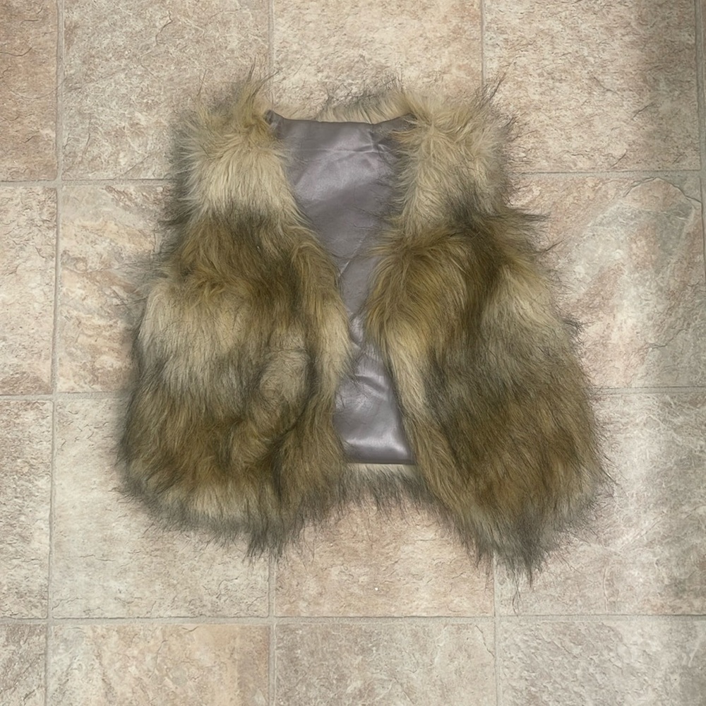 Faux Fur Cropped Vest